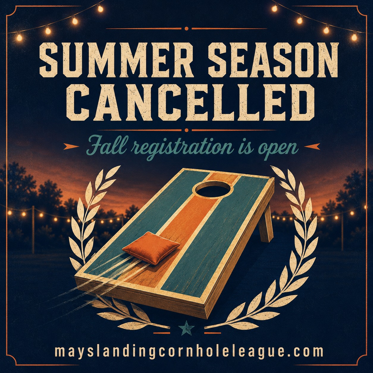 An update on our Summer 2026 season. We did not get the teams we needed to run a
